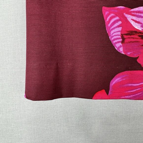 Trina Turk Womens Dress 2 Pink Splendid Floral Flare Sleeve Cocktail Romantic - Picture 5 of 16